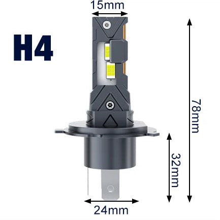 Ampolleta H4  – Pack 2 LED (Plug & Play)